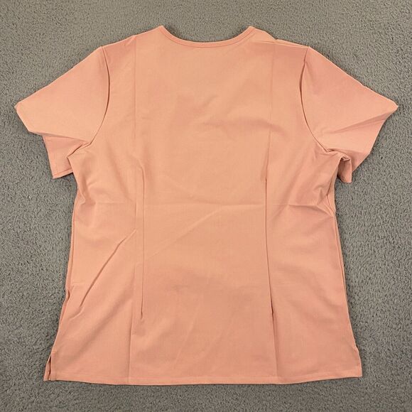 Figs Womens Casma Three Pocket Scrub Top size XL Pink Sand NEW - Picture 3 of 6